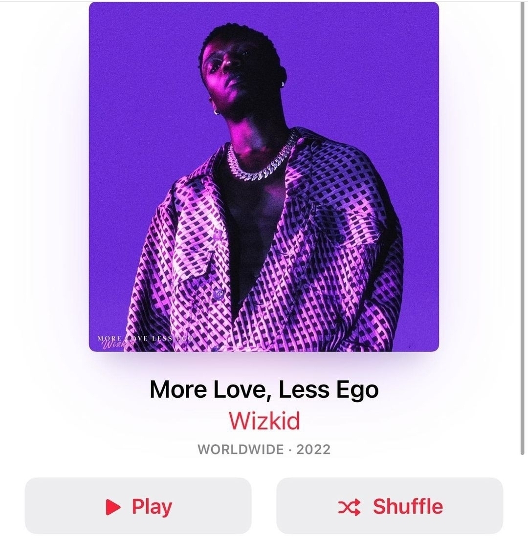 More love, less ego Album: Wizkid serving new sounds once again