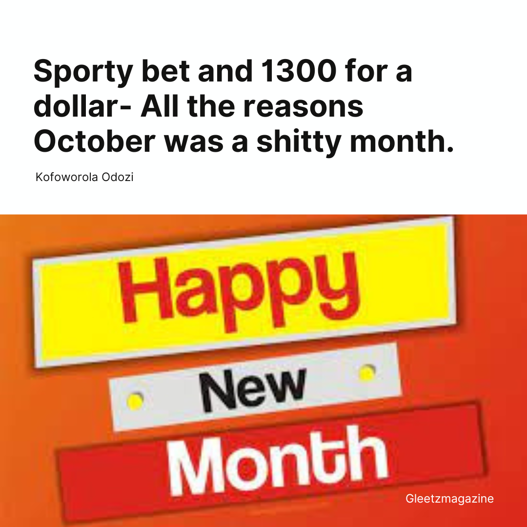 All the reasons October was a shitty month.