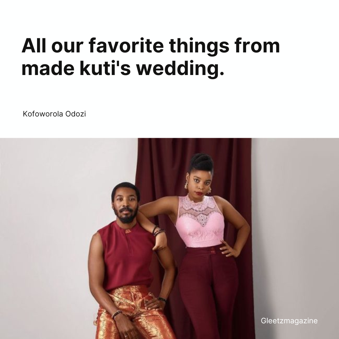 All Our Favorite Things From Made Kuti’s Wedding.
