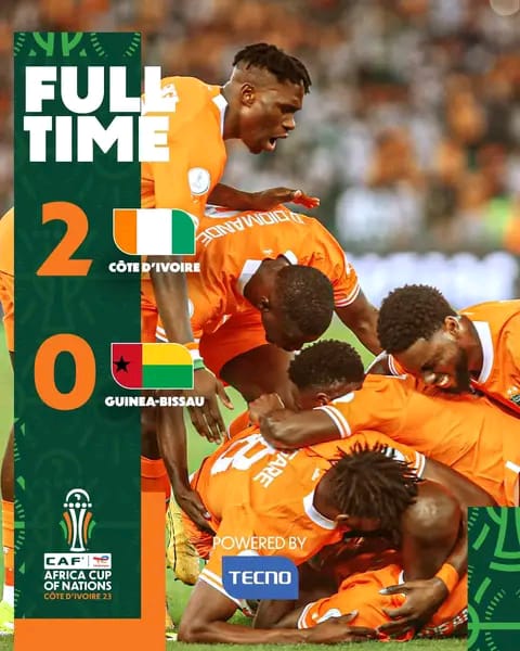 Ivory Coast Kicks Off AFCON Campaign in Style After Win Over Guinea Bissau