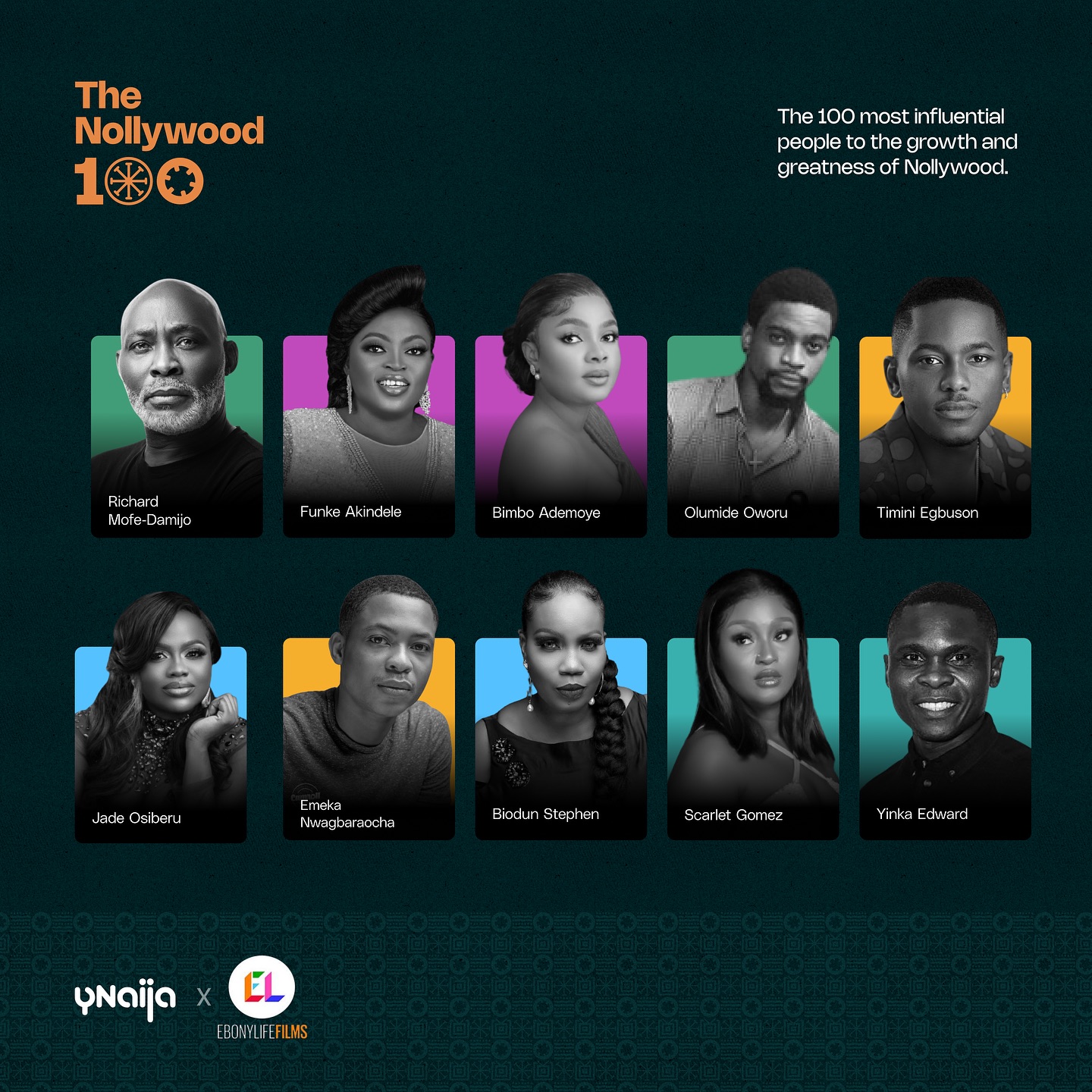 RMD, Funke Akindele, Timini Others Win ‘Nollywood 100’ Award