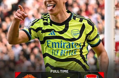 Arsenal Defeat Manchester United at Old Trafford To Keep Their Premier League Title Hopes Alive
