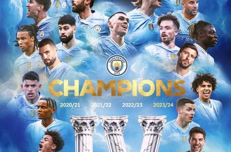 Manchester City Sets New Record After Winning the Premier League For The 4th Time in a Row