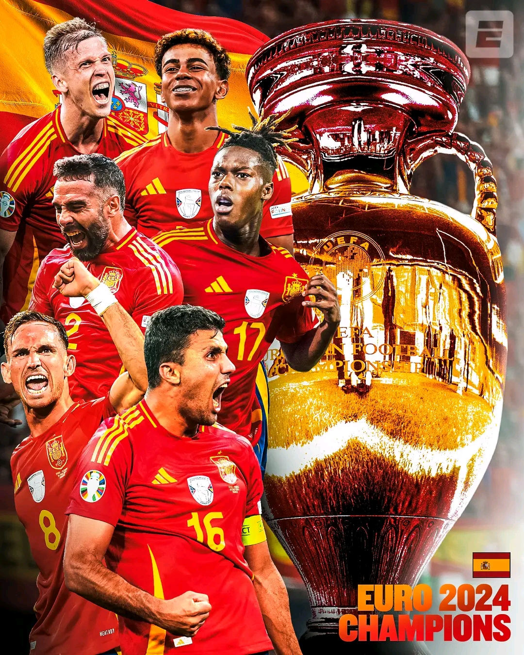 Spain Clinches Record-Breaking Fourth European Championship with 2-1 Victory Over England