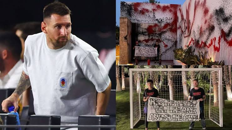 Climate Activists Vandalise Lionel Messi’s Mansion In Spain